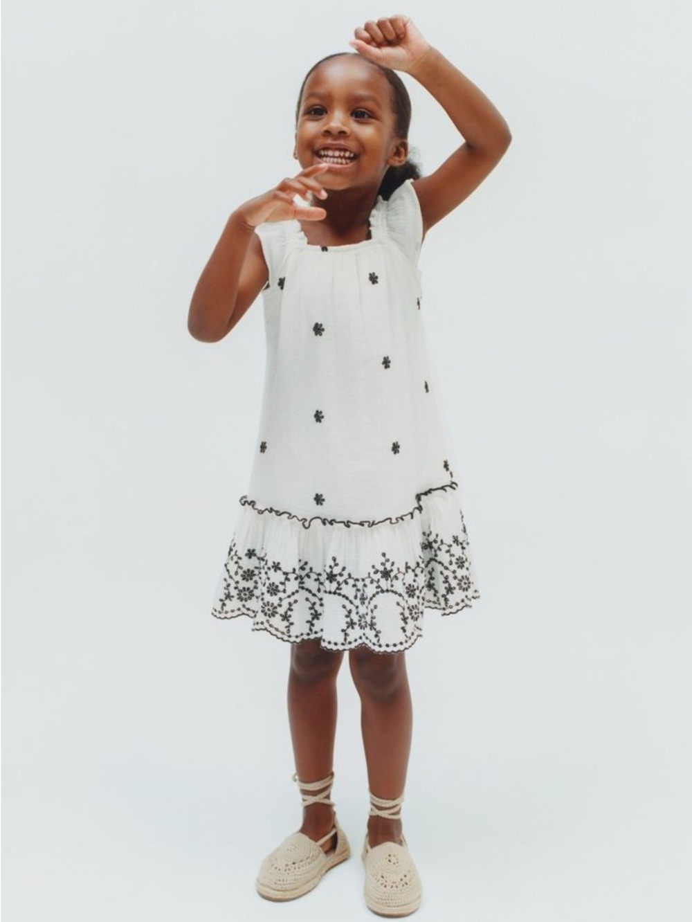 ZARA Embroidered Dress